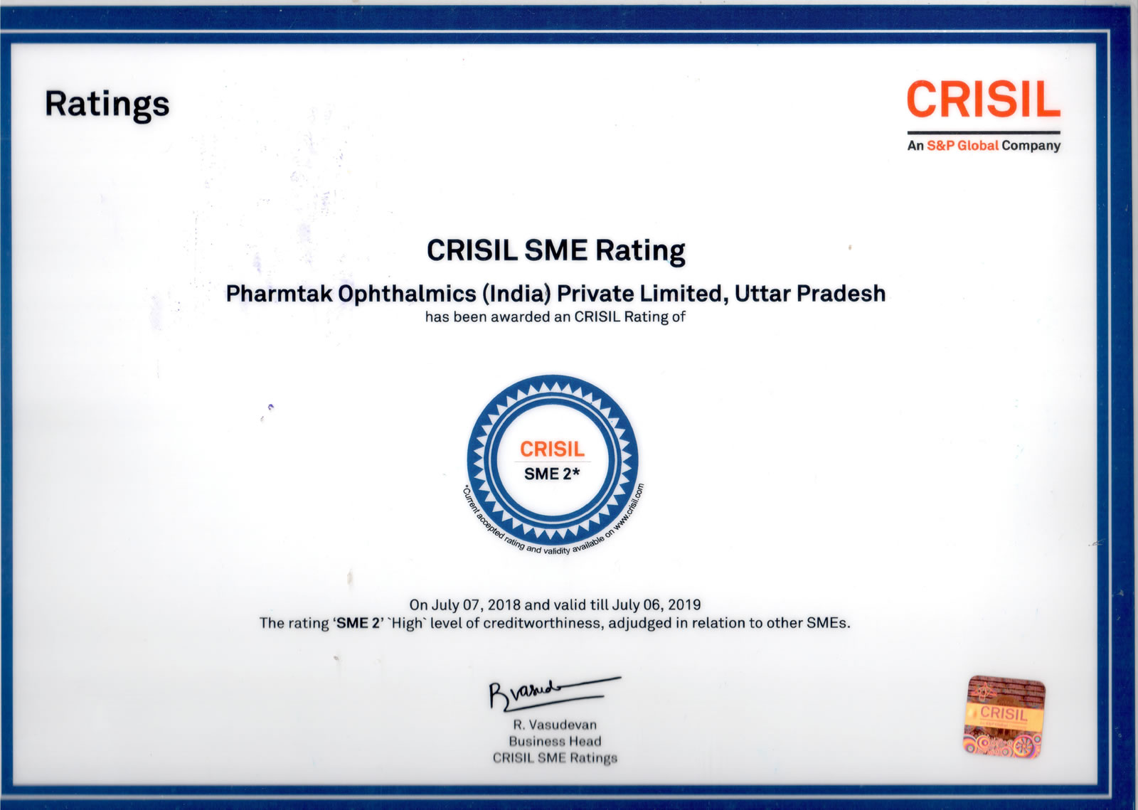 crisil-rating-pharmtak-ophthalmics-i-pvt-ltd